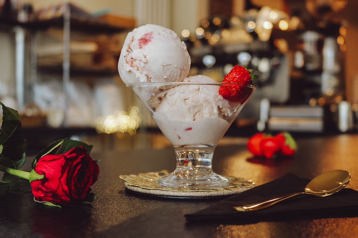Crushed Strawberries and Cream